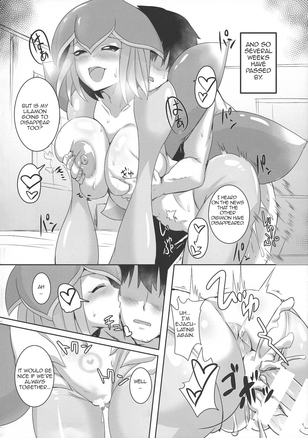 Lovey-Dovey Sex Life with Lilamon   EVOLUTION! page 10 full