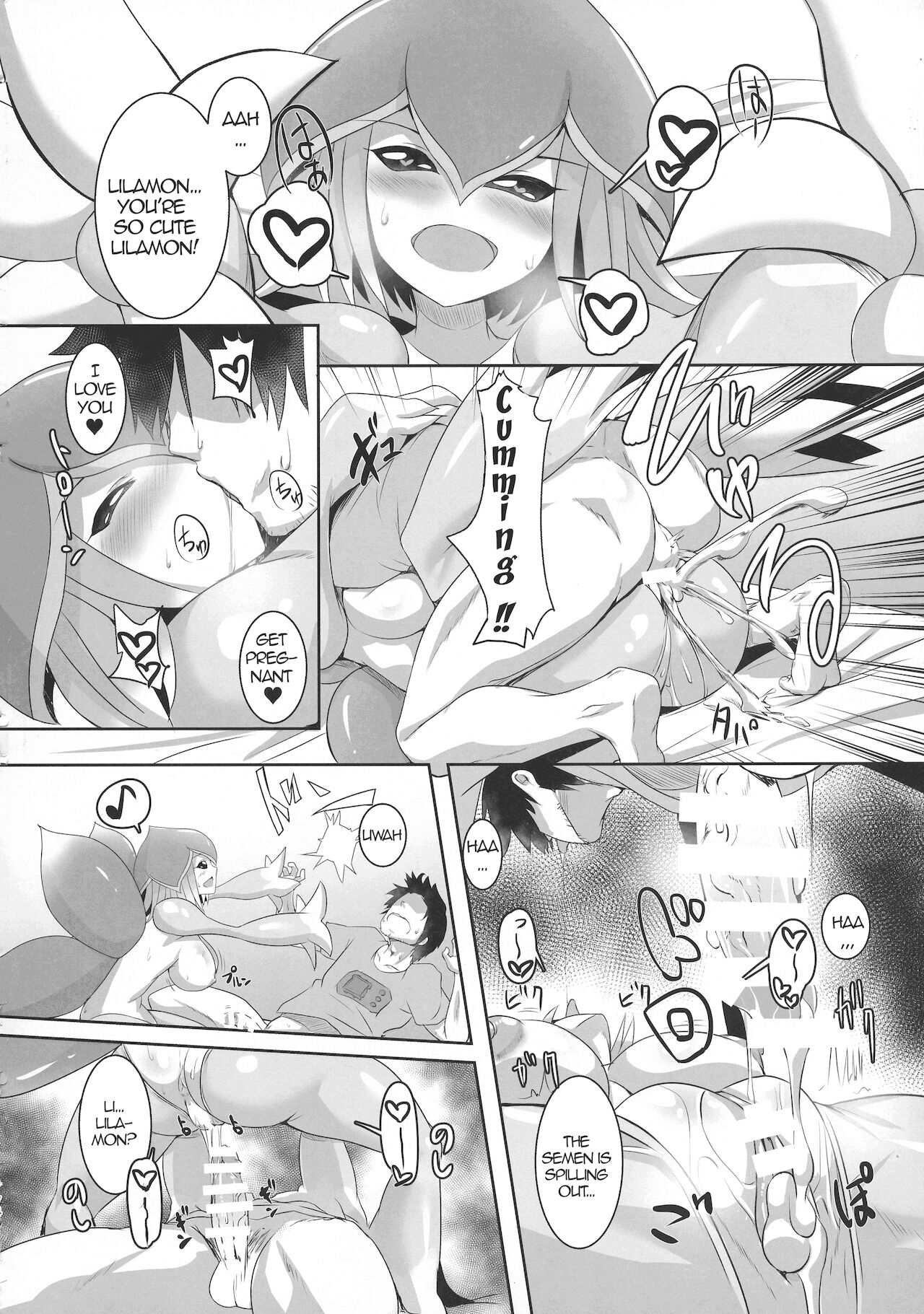 Lovey-Dovey Sex Life with Lilamon   EVOLUTION! page 8 full