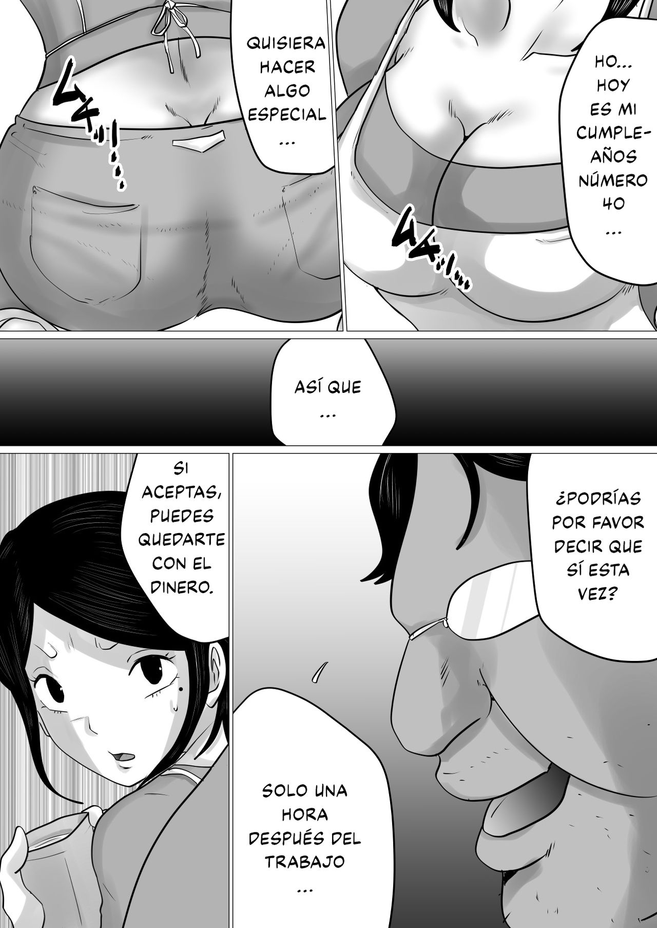 Menkui Kouman Tsuma ga Partsaki no Kimobuta Joushi ni Otosareta Keii | Esposa Arrogante que odia a los hombres feos se enamora de su feo jefe. page 8 full