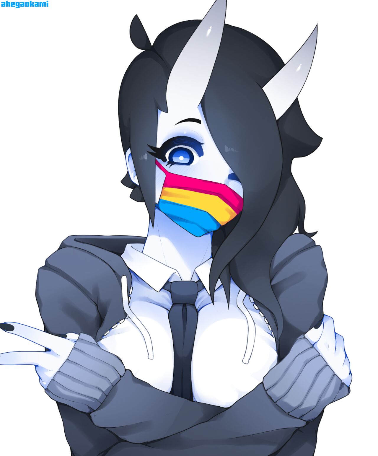 Happy Pride Month!! Here's A Pansexual Oni page 5 full