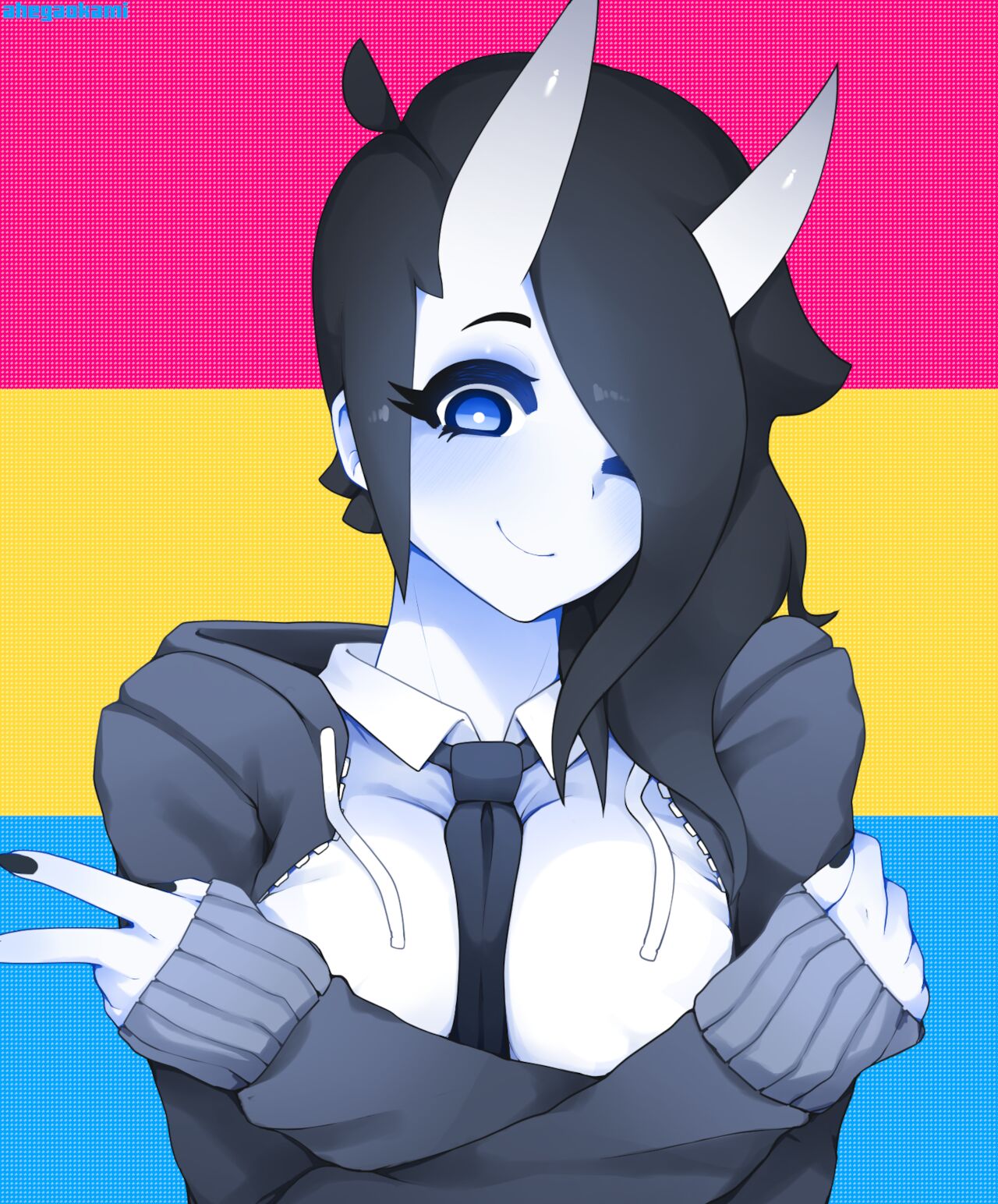 Happy Pride Month!! Here's A Pansexual Oni page 9 full