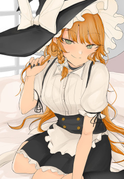 魔理沙ちゃん水着、おっぱい差分＋おまけエチ絵