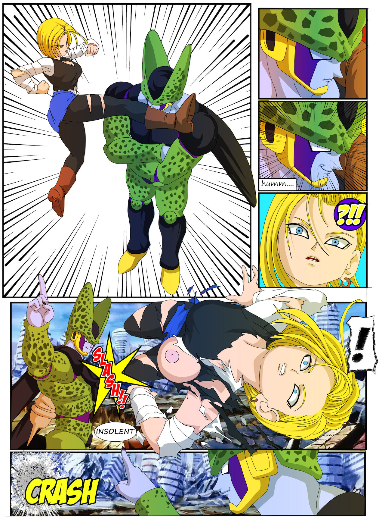 Android 18 vs Cell page 2 full