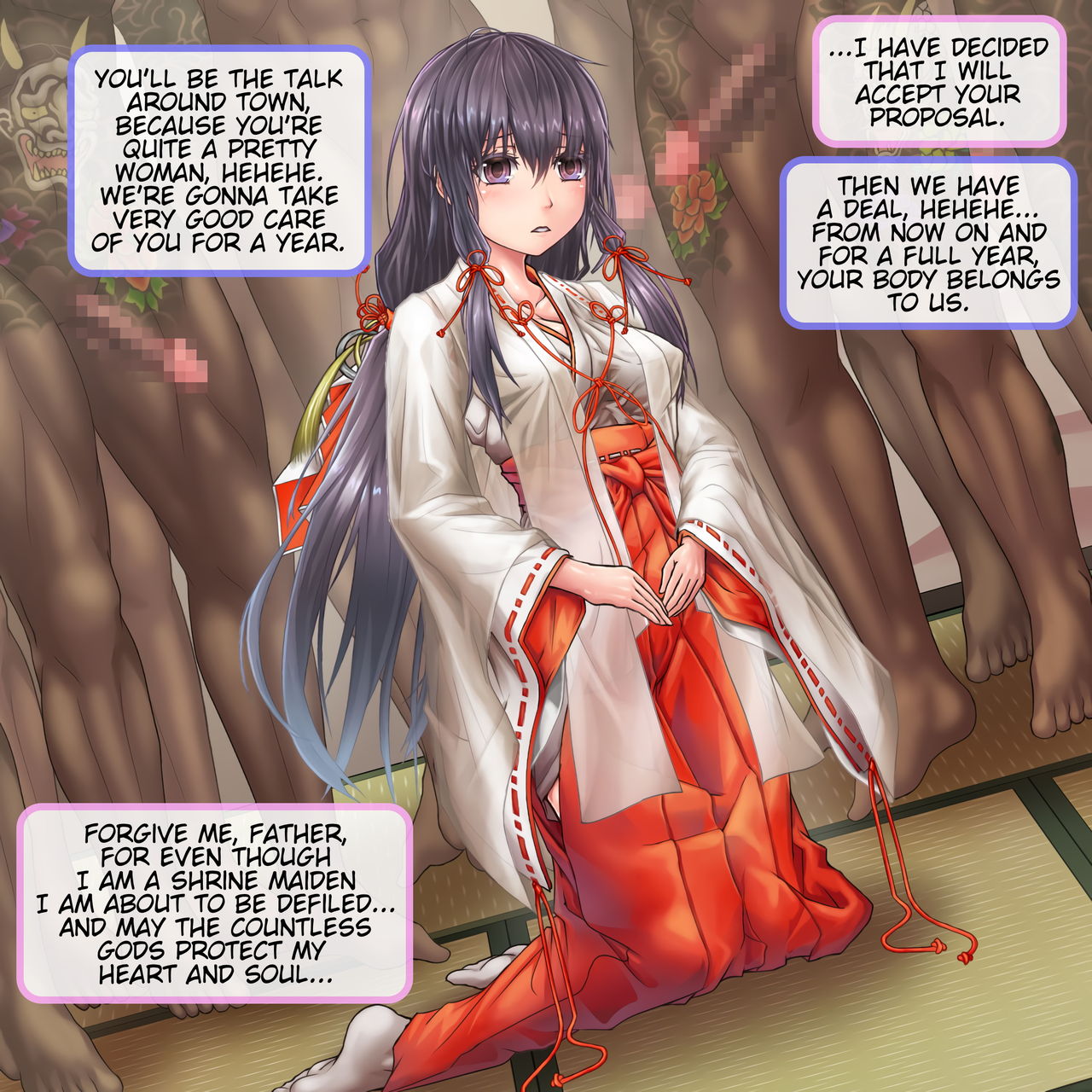 Ichinenkan Ichibyou mo Ma o Akezu ni Moteasobare Tsuzuketa Nikubenki Miko | A Cum Dump Shrine Maiden who Gets Played With For a Year Without a Second's Pause page 4 full