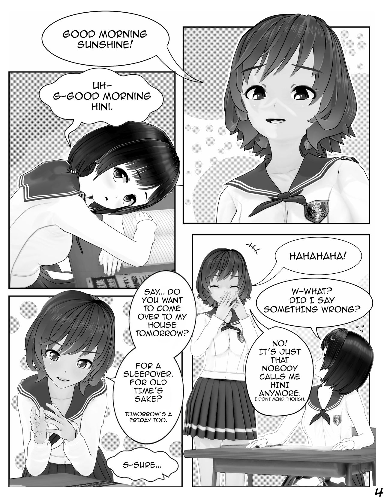 Sleepover at Hini's Ch. 1 page 6 full