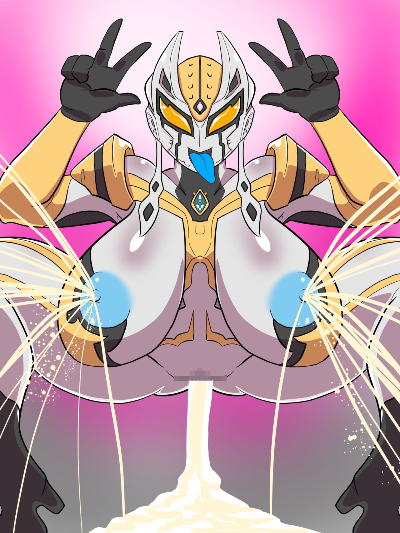 Inran senshi Carmeara-chuu dashi bukkake hounyou bonyuu funsha ahegao double peace page 6 full