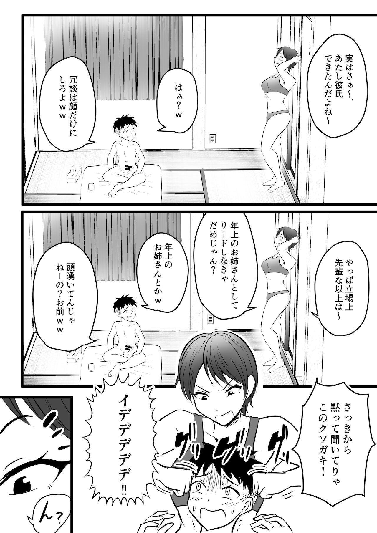ボーイッシュの姉に練習台として搾られた page 6 full