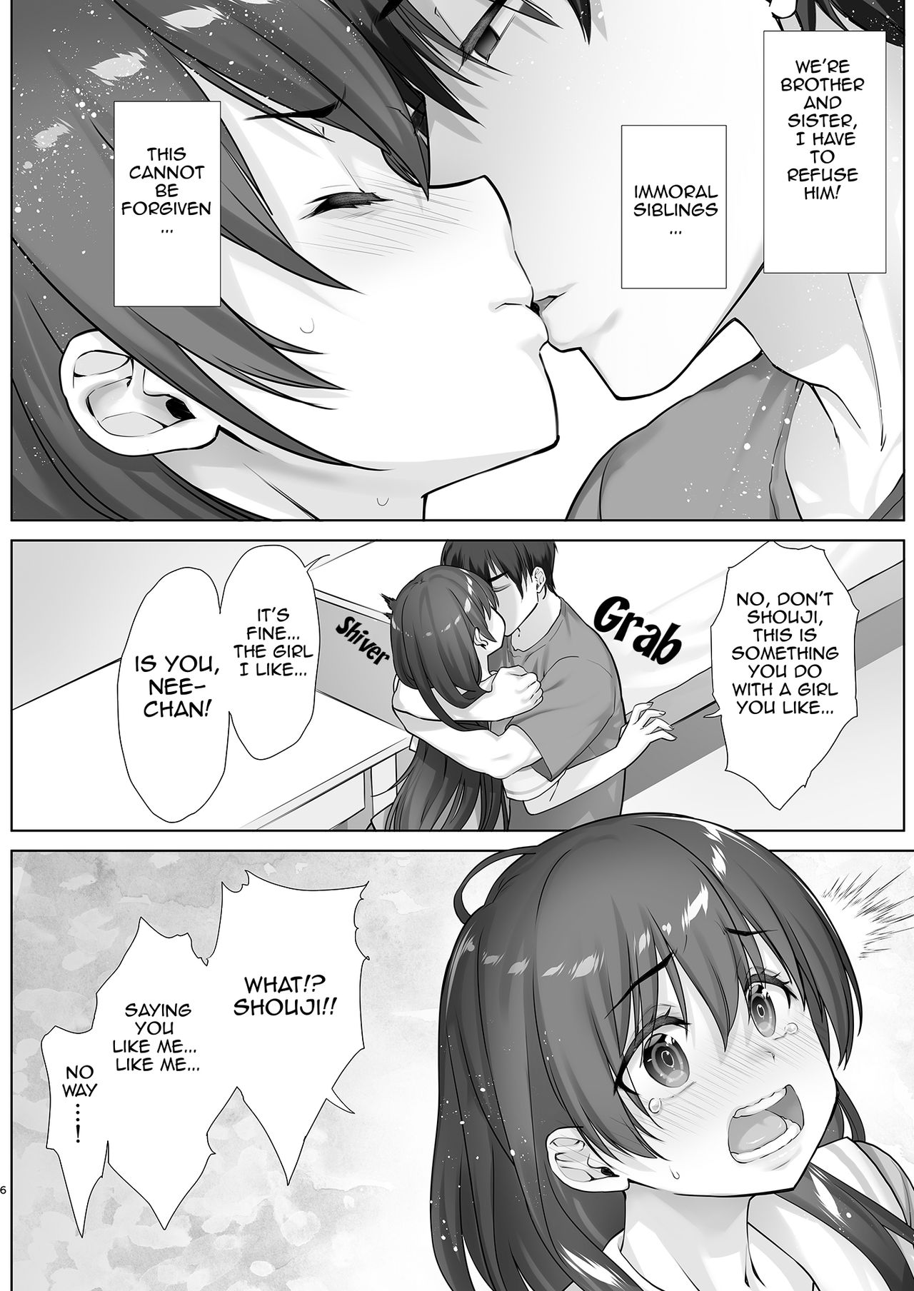 Teihanpatsu JK Onee-chan Manami wa S na Otouto ni Sakaraenai | Low Resilience JK Big Sister Manami Won't Defy her S Younger Brother page 6 full