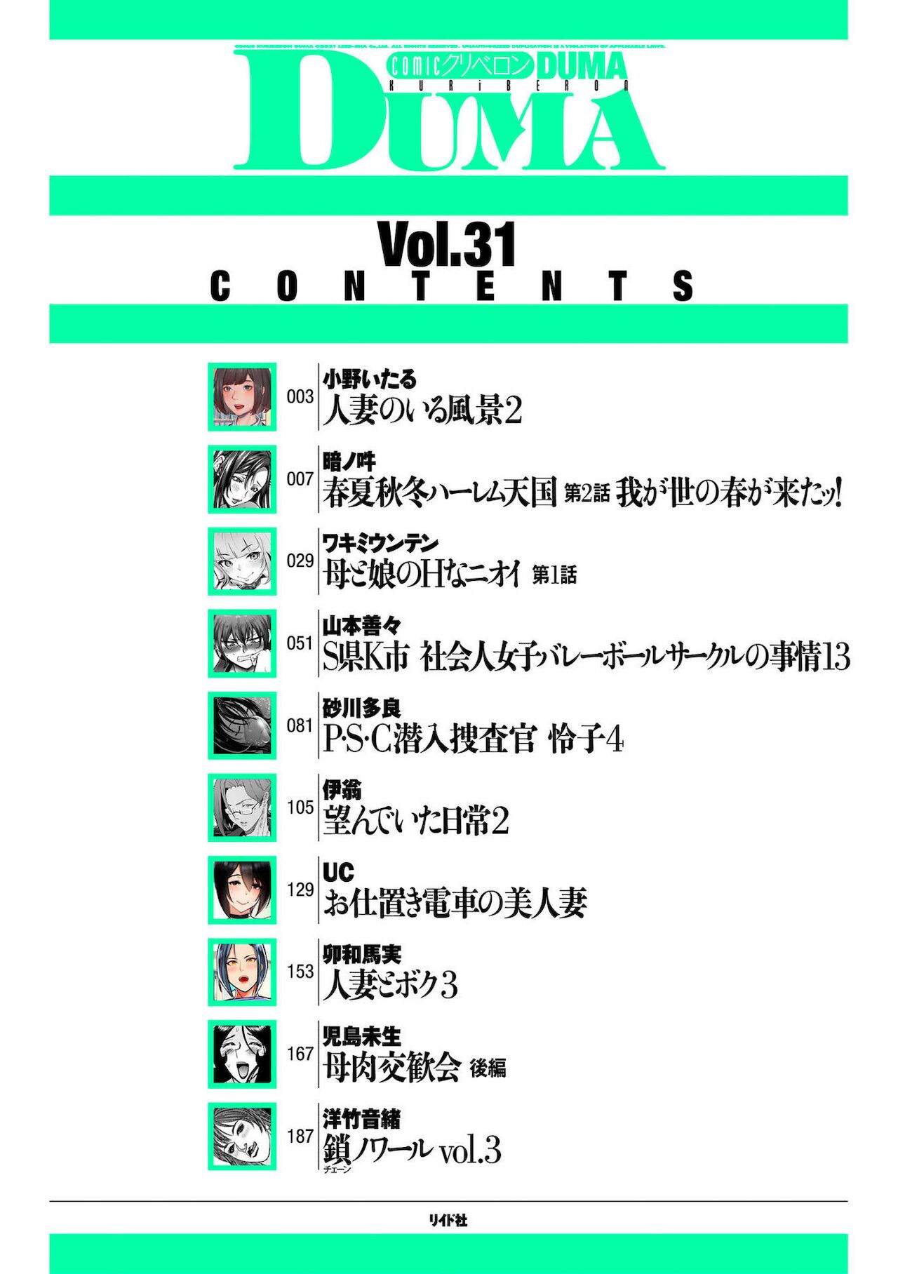 COMIC Kuriberon DUMA 2021-12 Vol. 31 page 3 full