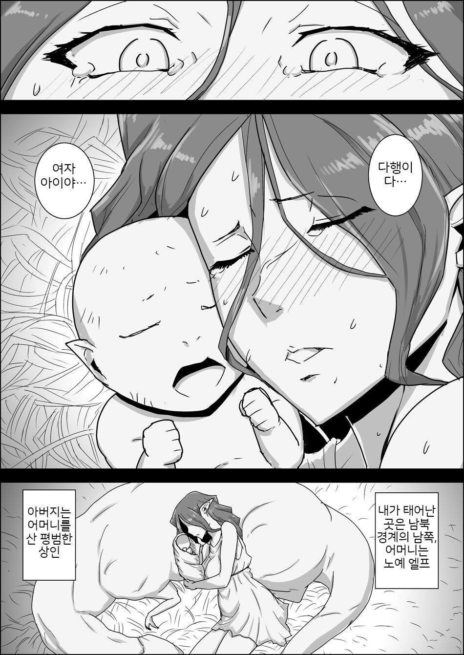 Mada Daimei no Nai Fantasy - Jimi na Elf to Minarai no Senshi X | 아직 제목 없는 판타지 - 수수한 엘프와 견습의 전사 X page 6 full
