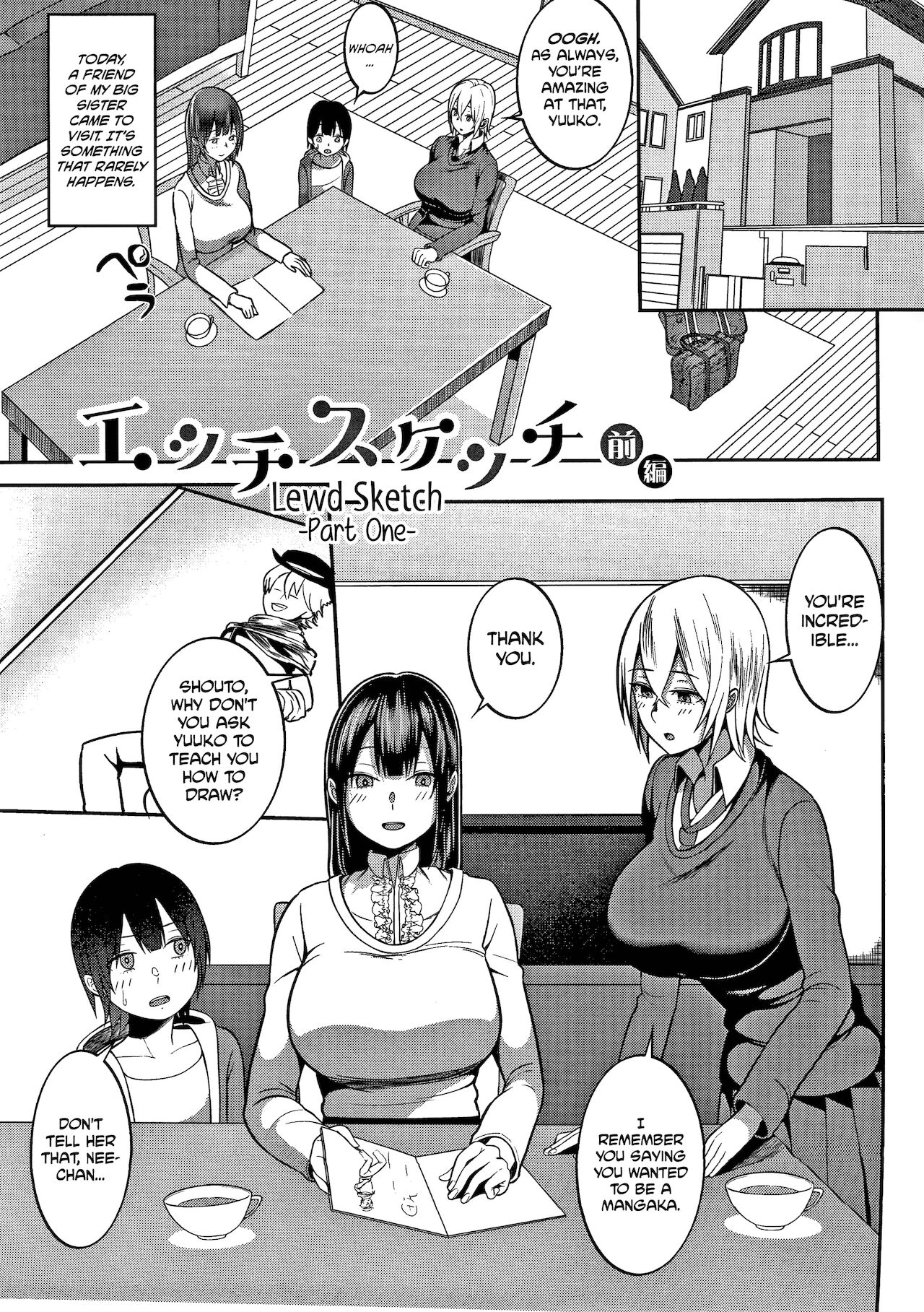 Ecchi Sketch | Lewd Sketch page 1 full