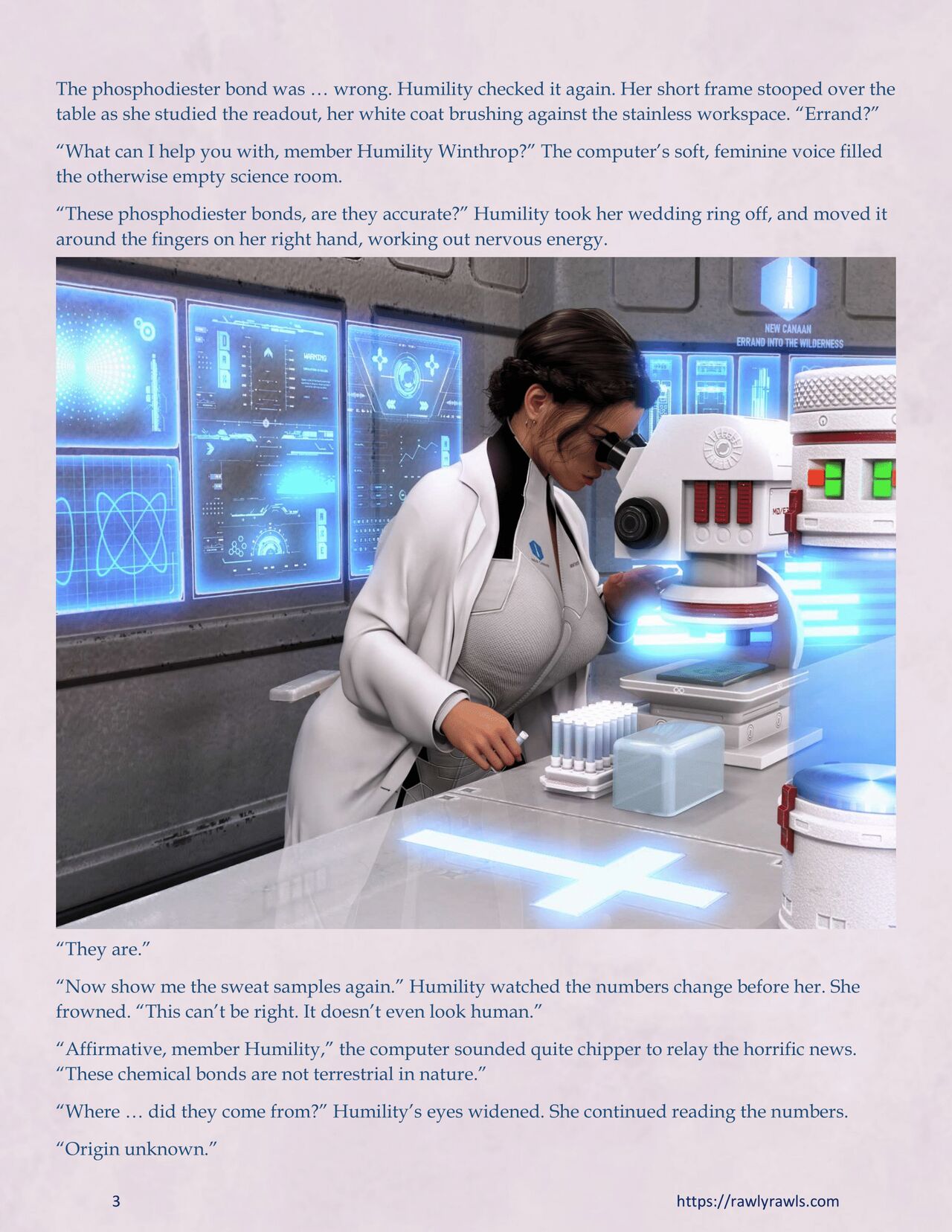 Mothership Wilderness Chapter 4: Rawly Rawls Fiction page 3 full