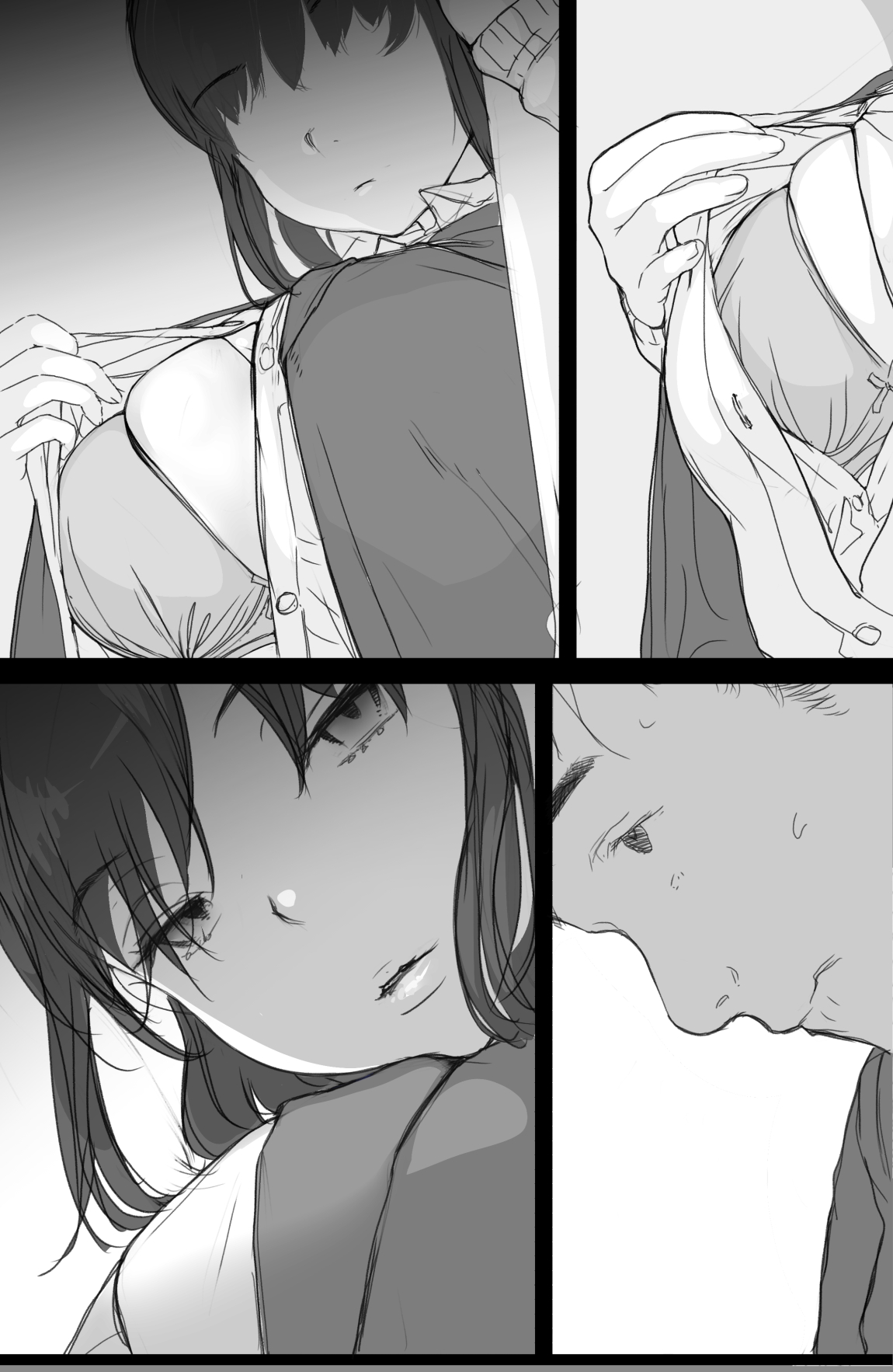 通勤電車でおっぱいを見せにくる娘がいて困ってます page 10 full