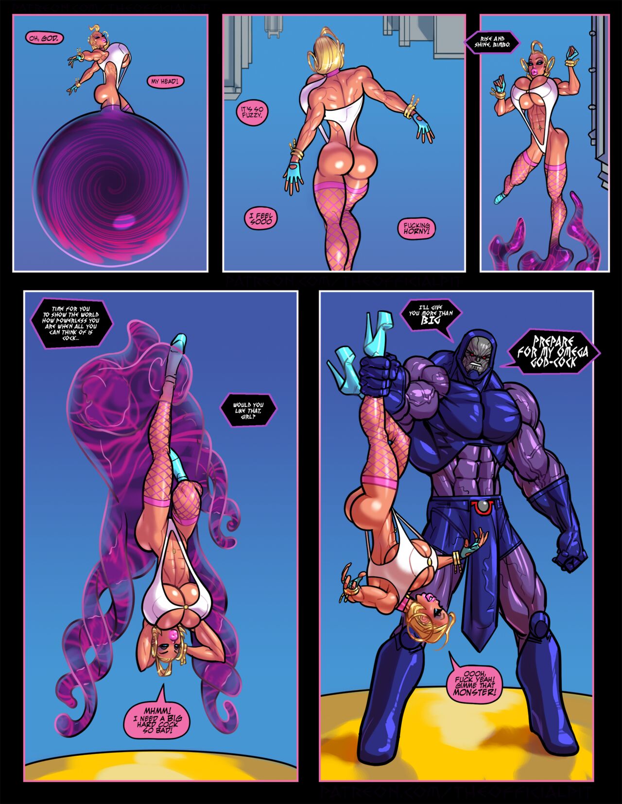 Power girl vs darkseid page 4 full