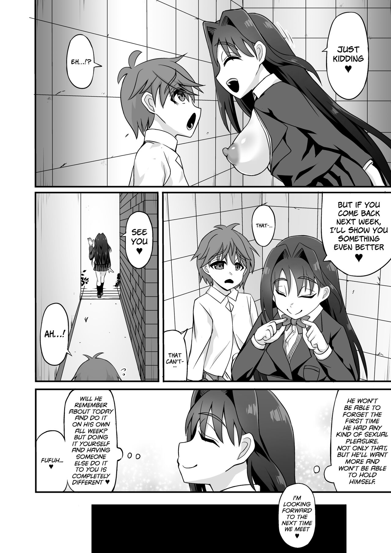 Sakusei Dosukebe Onee-san ~Boku wa Seitsuu &amp; Kyousei Shasei de Kairaku Ochi~ page 9 full