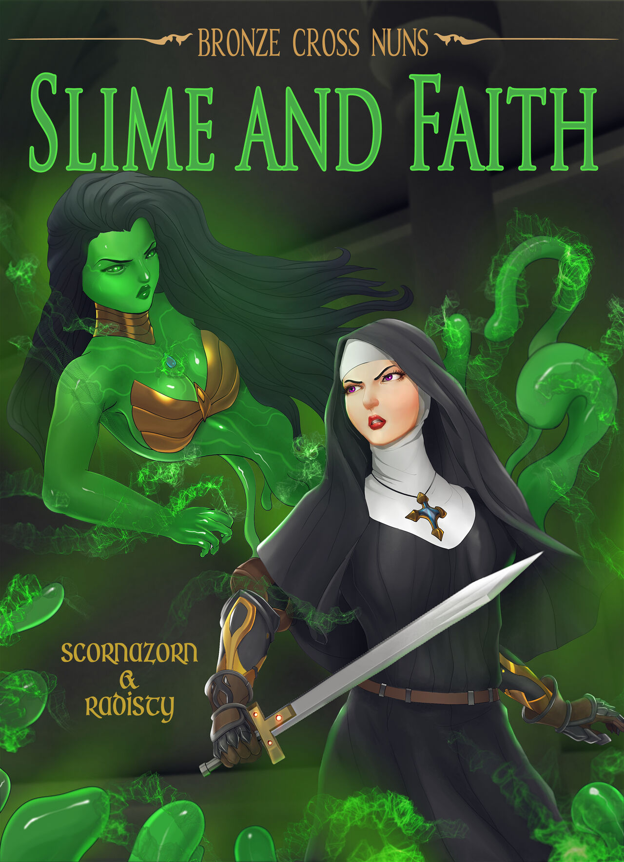 Bronze Cross Nuns: Slime and Faith page 1 full
