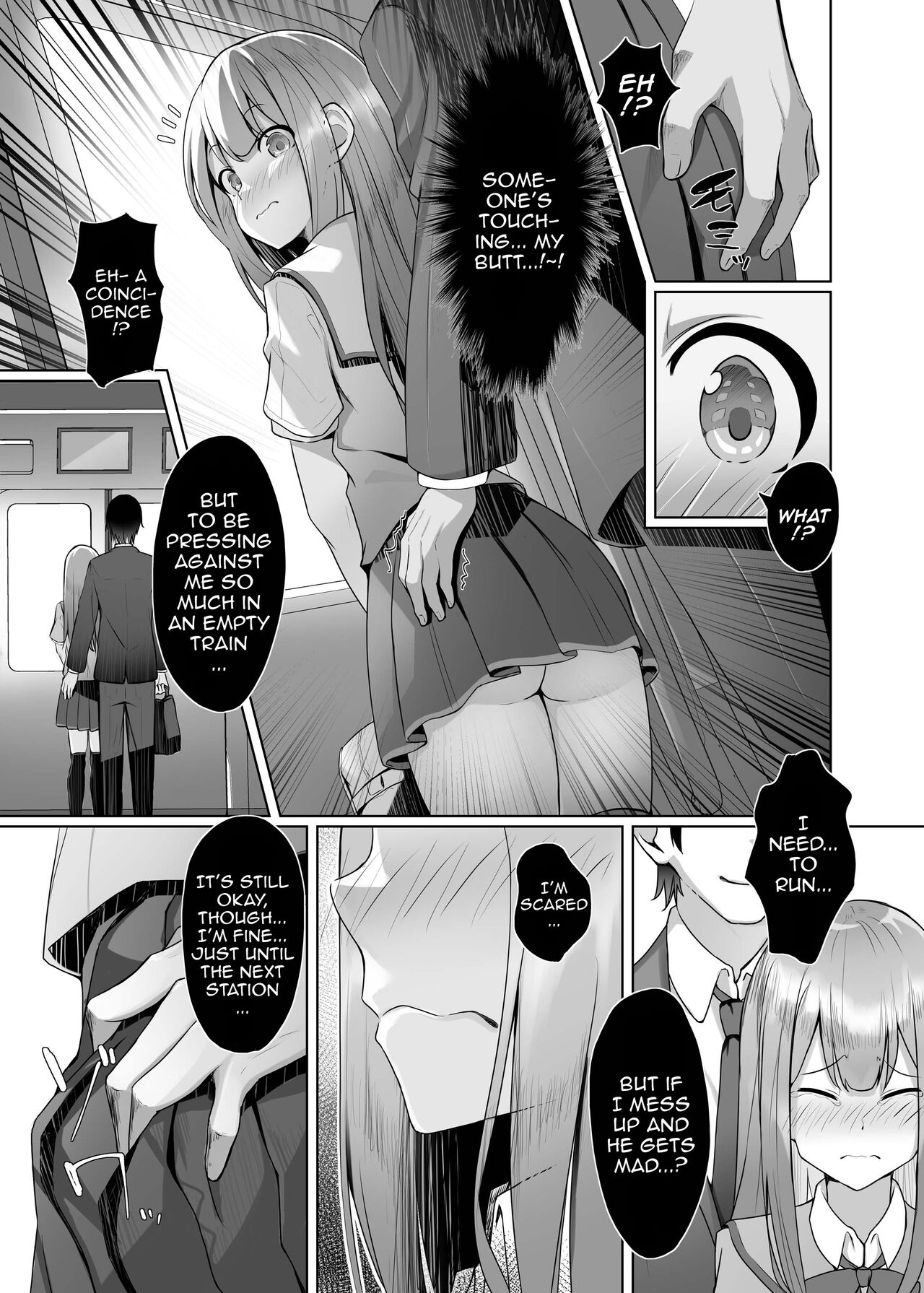 Gaman to Gaman no Chikan Densha | A Molester Who Can't Hold Back On The Train page 4 full