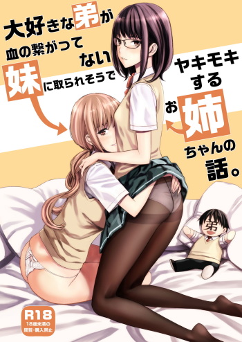 Daisuki na Otouto ga Chi no Tsunagattenai Imouto ni Toraresou de Yakimoki Suru Onee-chan no Hanashi. cover