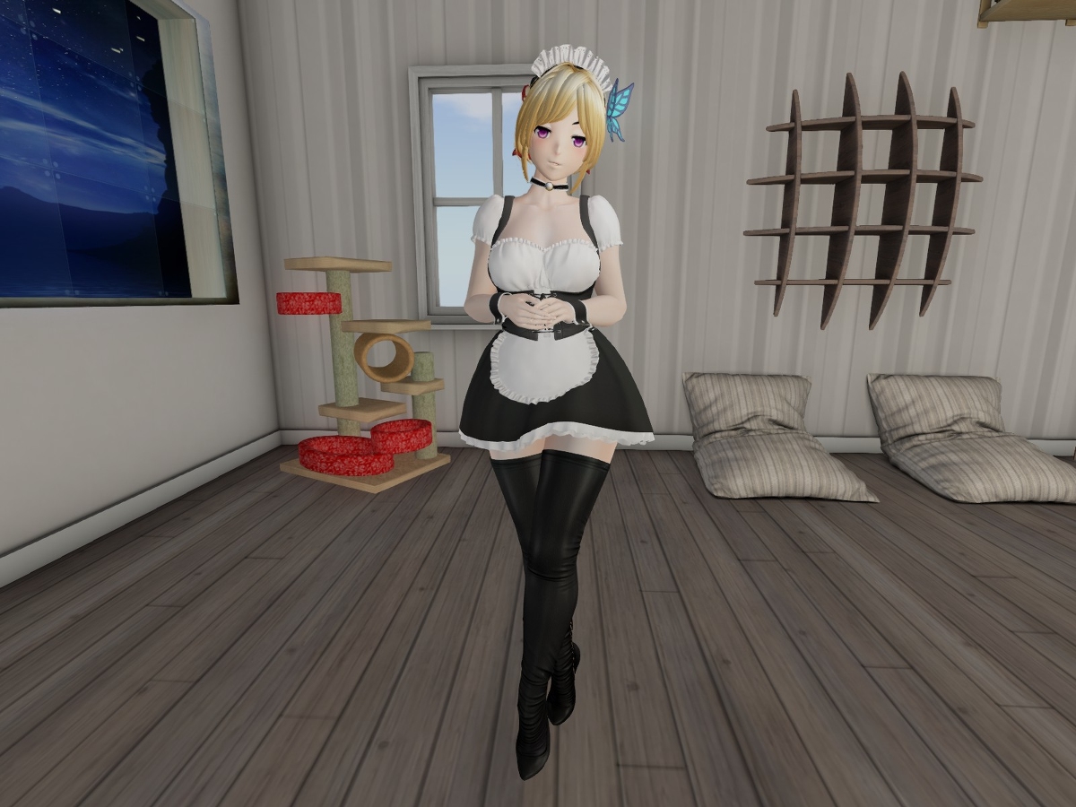 Stainless Steel chastity device bondage maid costume page 2 full