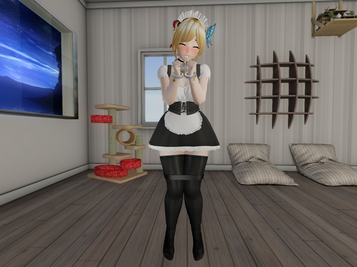 Stainless Steel chastity device bondage maid costume page 4 full