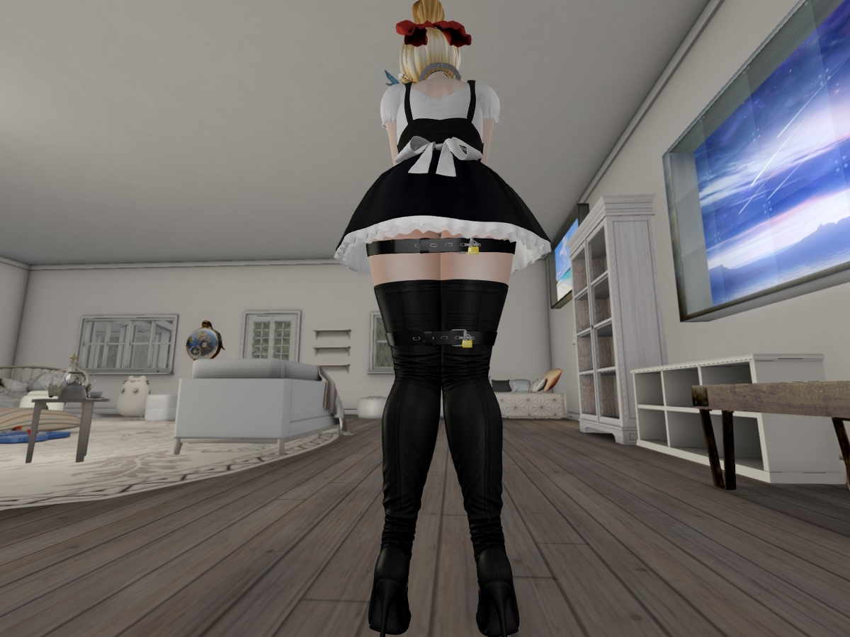 Stainless Steel chastity device bondage maid costume page 8 full