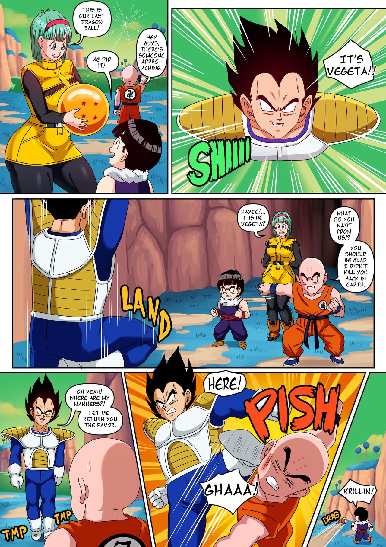 Bulma in Namek page 2 full
