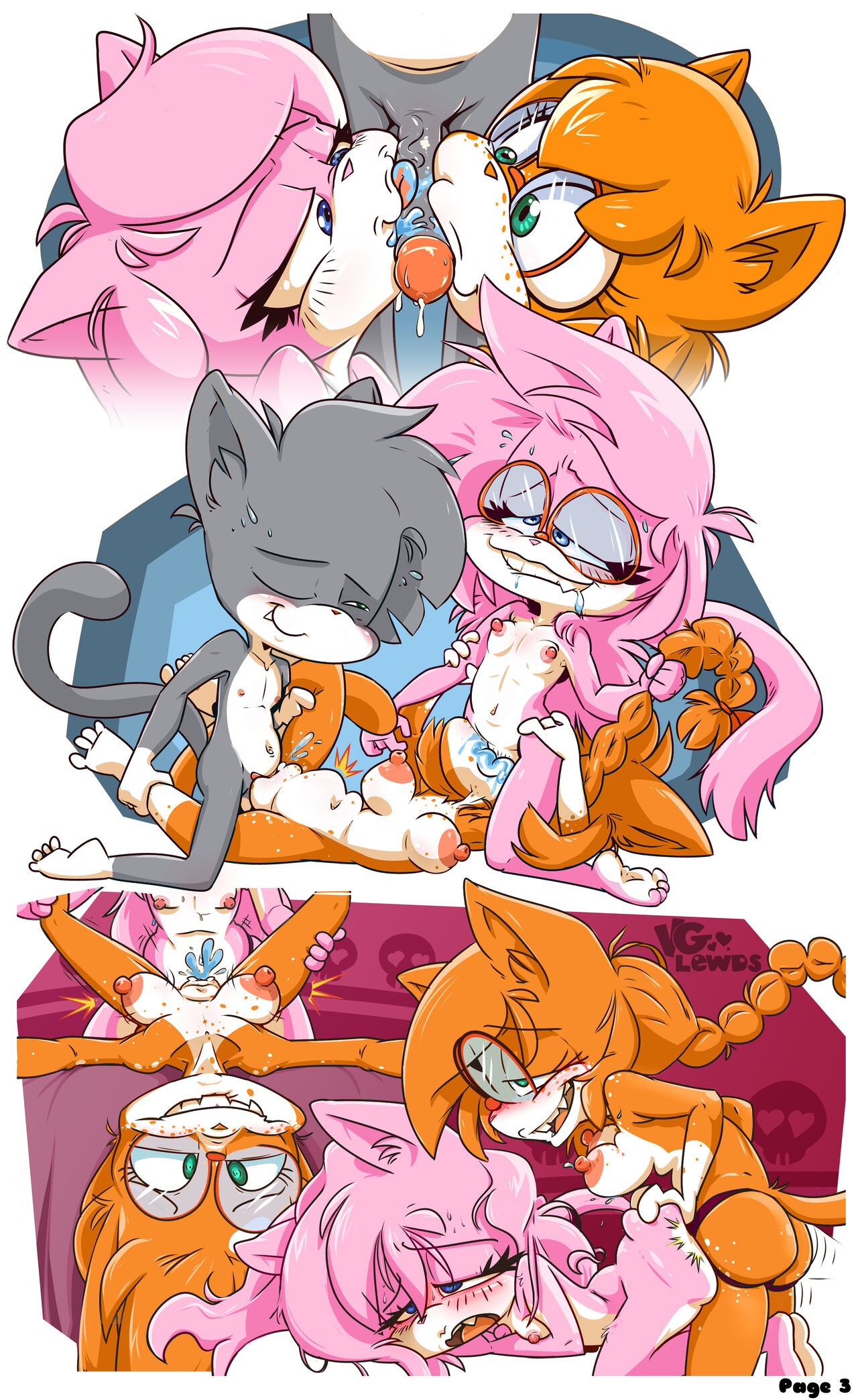 Two Girls One Cat page 3 full