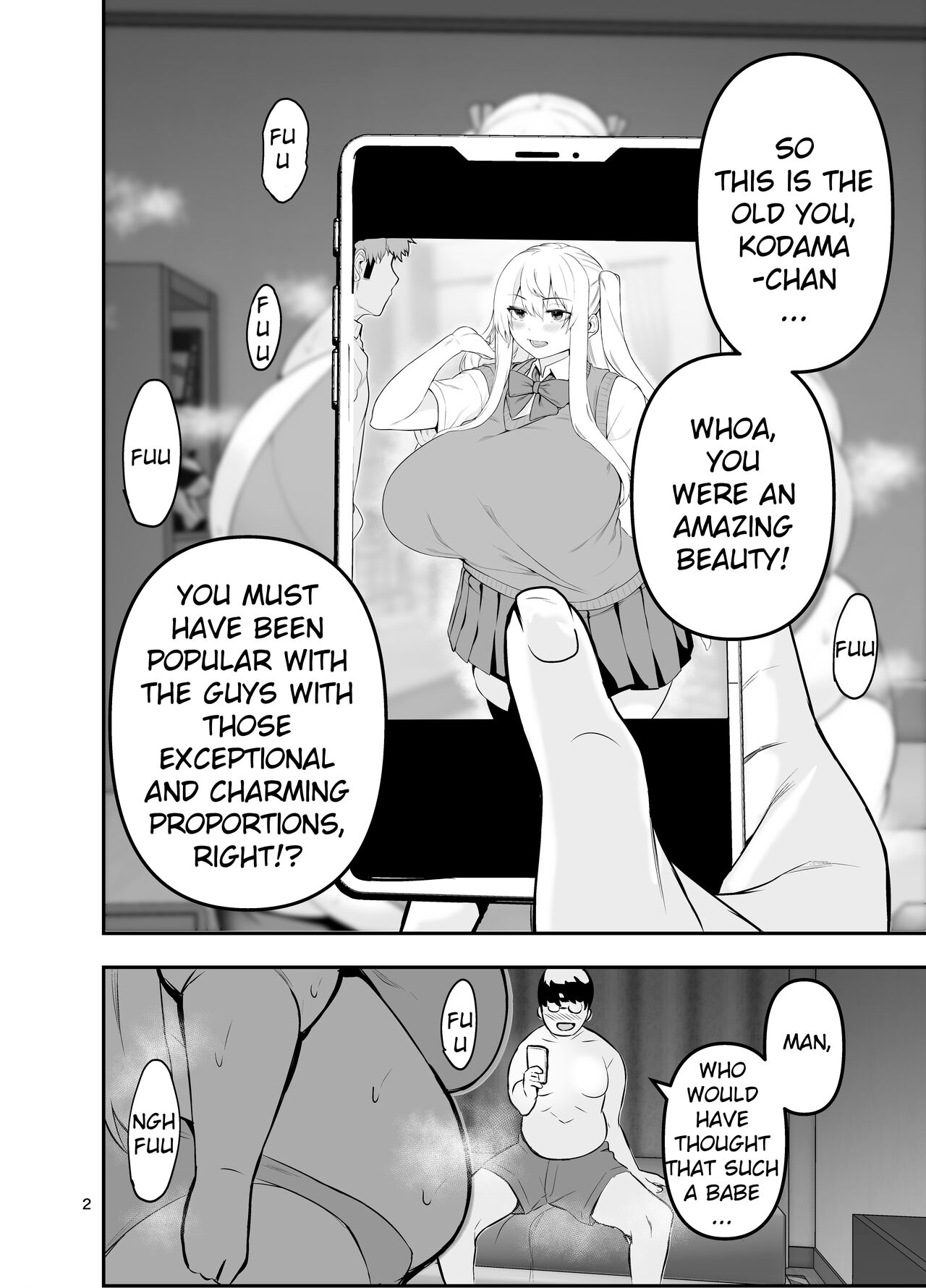 Triple digit weight Kodama-chan and H! page 2 full