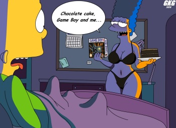 Chocolate cake, GameBoy and Marge cover