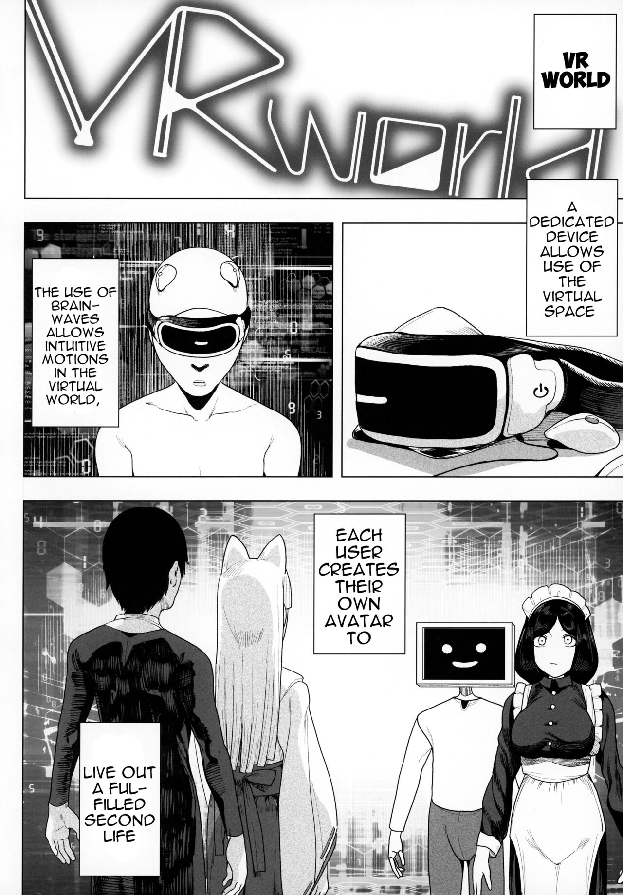 Denno Kanki - Kasou Kuukan de Ochiru Shoujo |  Cyberbrain Sex Princess - A Girl Who Gets Fucked in Virtual Reality page 3 full