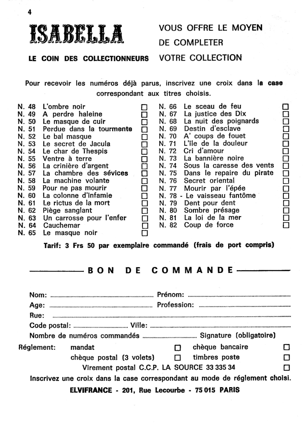 Isabella, la Duchesse du Diable - T083 - Ignoble chantage page 5 full