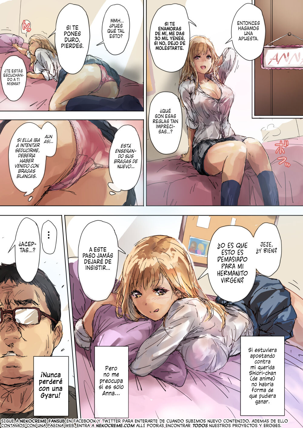 Namaiki Gyaru na Imouto wa Kimoota Anichin de Kousei Shimashita | Una Colegiala Gyaru quien fue Reformada por la Polla de su Hermano Otaku page 4 full