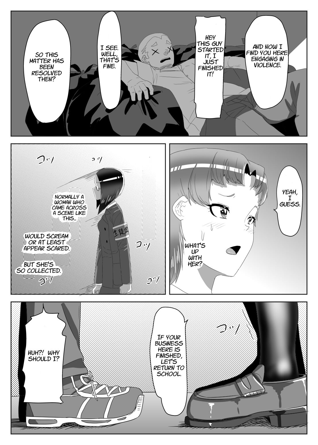 Futanari Seitokaichou no Furyou Otokonoko Kousei Keikaku 1 page 6 full