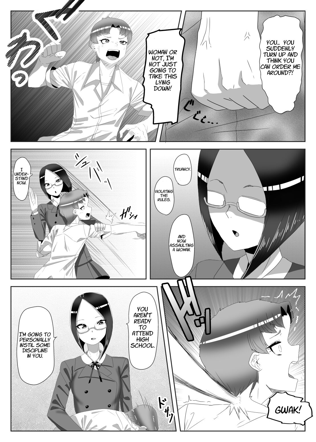 Futanari Seitokaichou no Furyou Otokonoko Kousei Keikaku 1 page 8 full