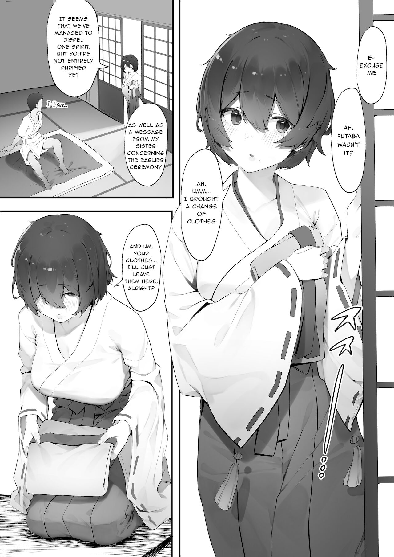 Shinrei Spot ni Ittara Yabbai no ga Tsuita node Nekosogi Suidashite Morau Zoku  | Uprooting evil spirits at a shrine / Part2 page 1 full