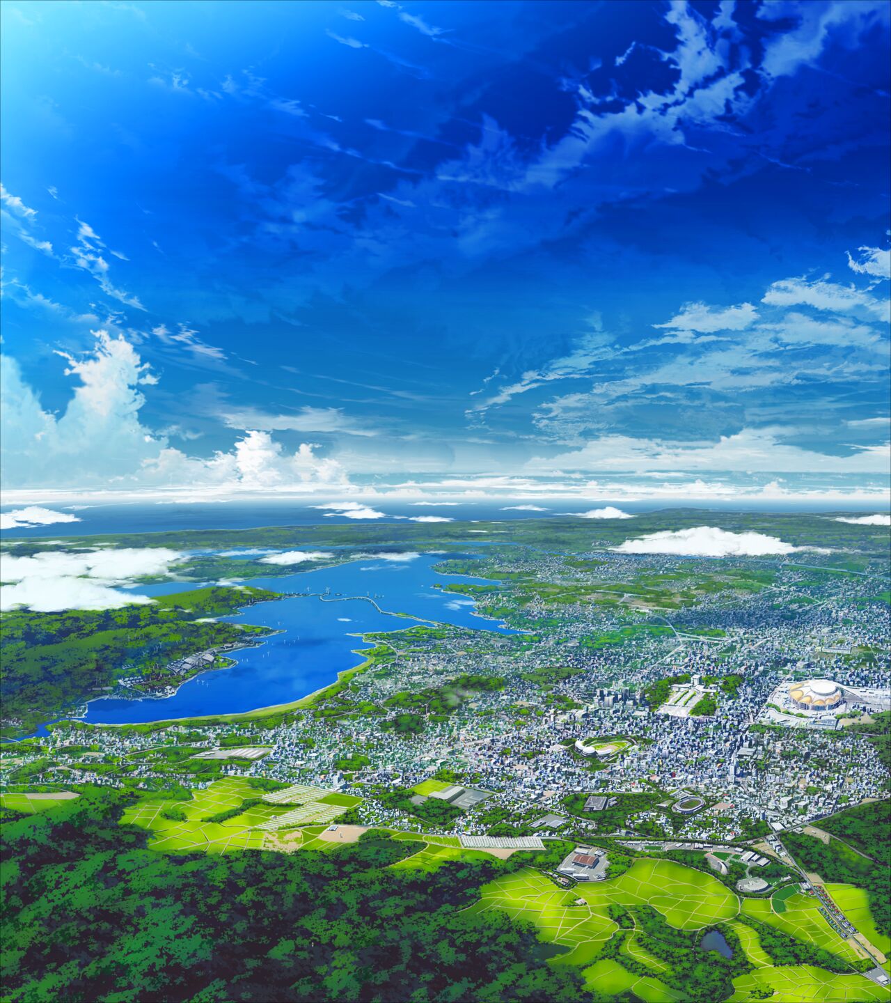 If My Heart Had Wings / Kono Oozora ni, Tsubasa o Hirogete - Backgrounds page 2 full