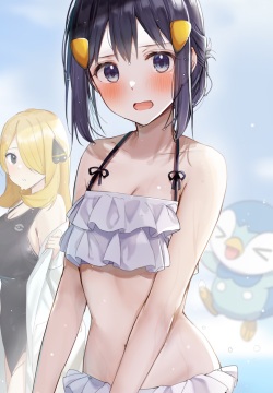 ドロドロ大量ぶっかけシロナ&ヒカリちゃん