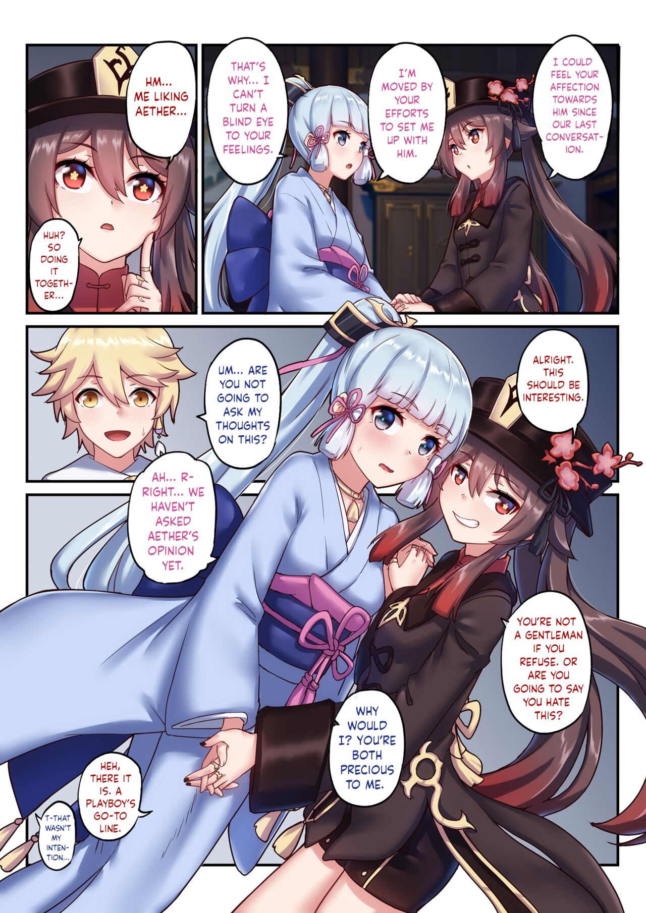 The Traveler's Wives Hu tao &amp; Kamisato Ayaka page 4 full