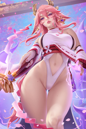 Prywinko Yae Miko uncensored set cover
