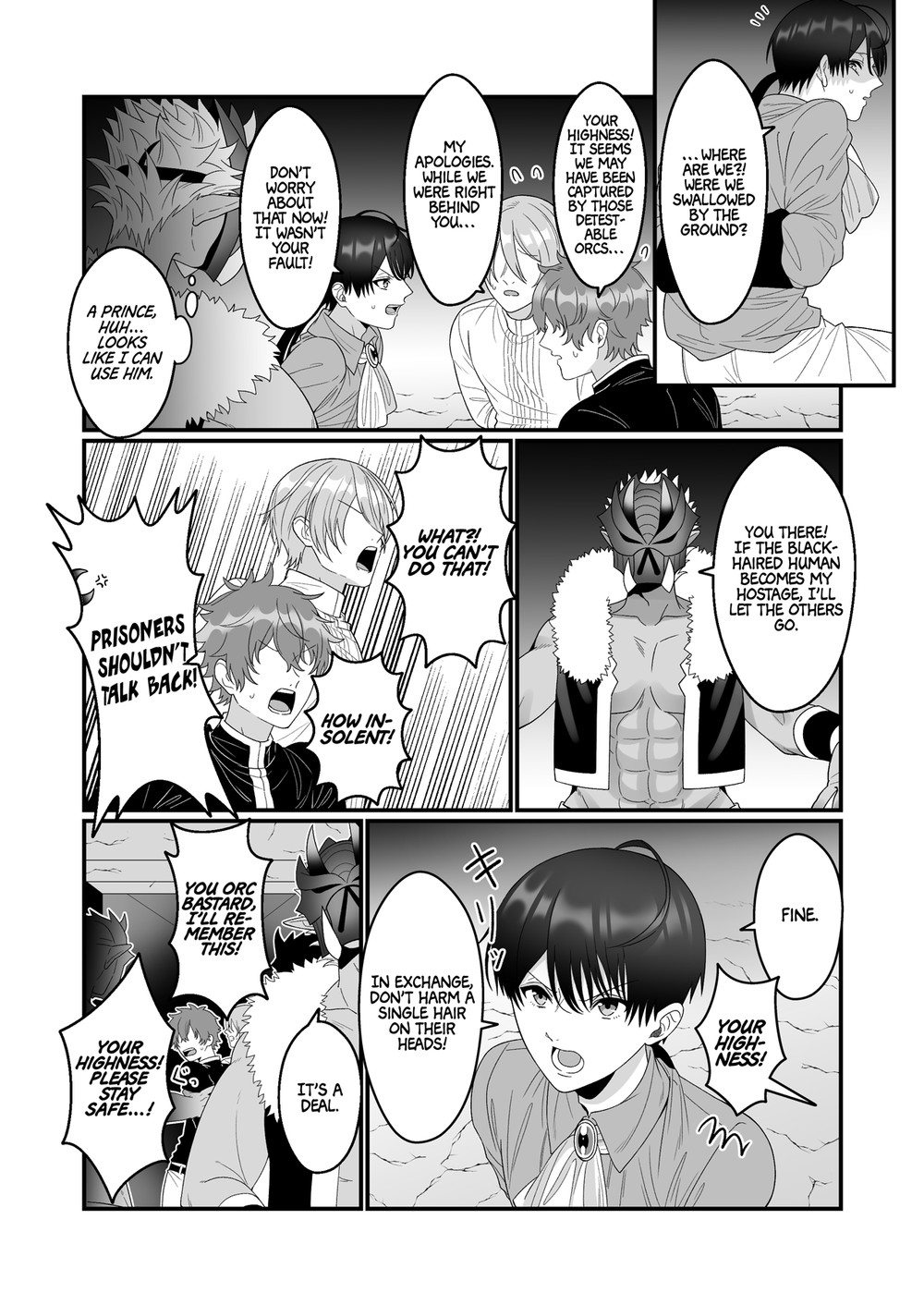 Orc Aite ni Inmon Nashi de Mesu Ochi suru Wake Nai daro | Without a Lewd Crest, There's No Way I'd Be Fem-corrupted by an Orc! page 4 full