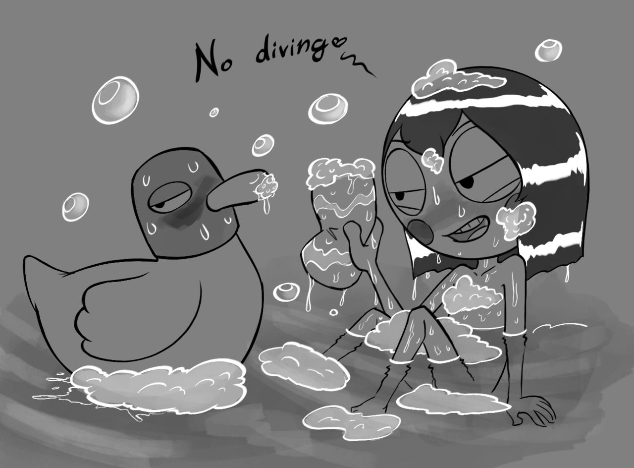 Sarah and Duck Greyscale Set page 2 full