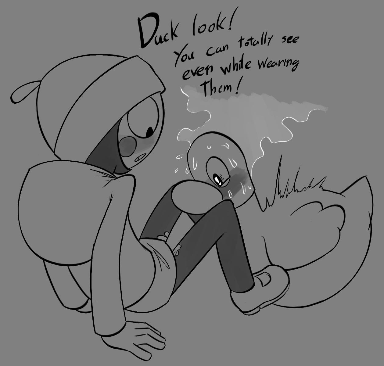 Sarah and Duck Greyscale Set page 8 full