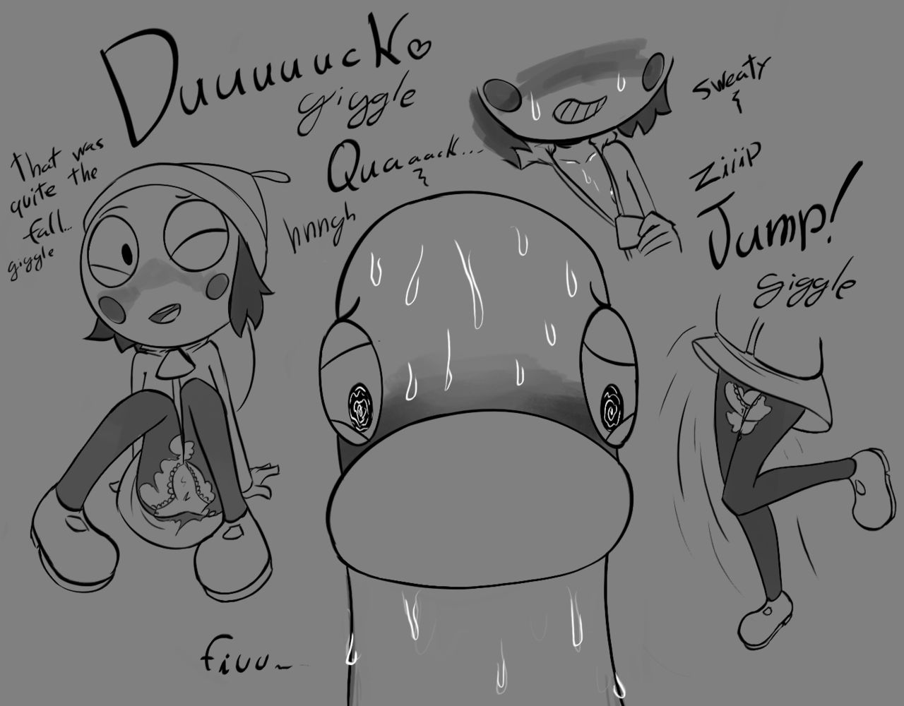 Sarah and Duck Greyscale Set page 9 full