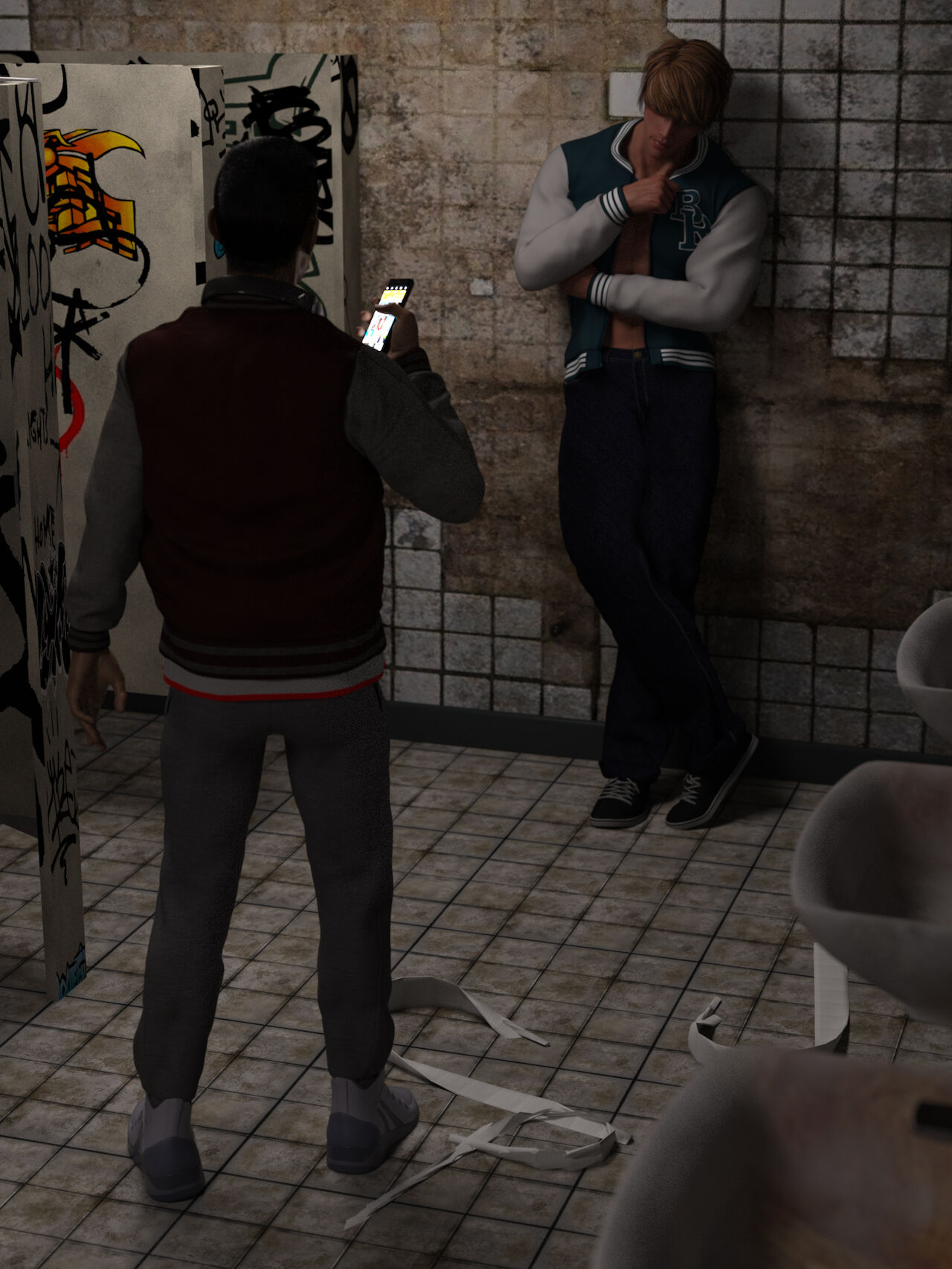 Bathroom Encounter page 1 full