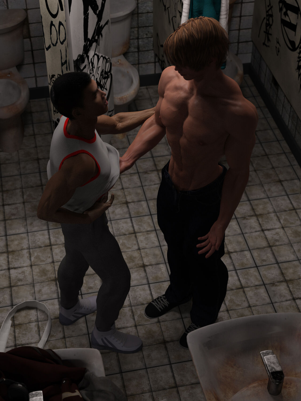 Bathroom Encounter page 7 full