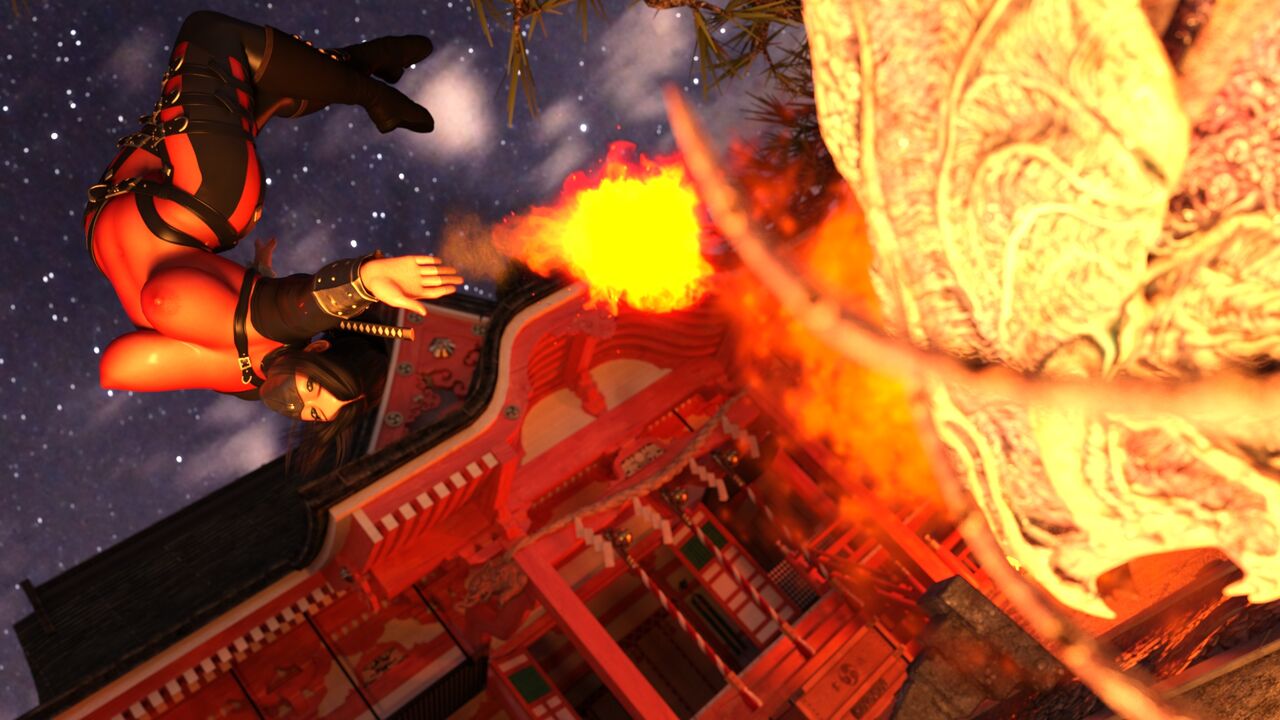 The Flame Ninja - Fuuma Ninja vs Zombies! Total Tentacle Pleasure page 7 full