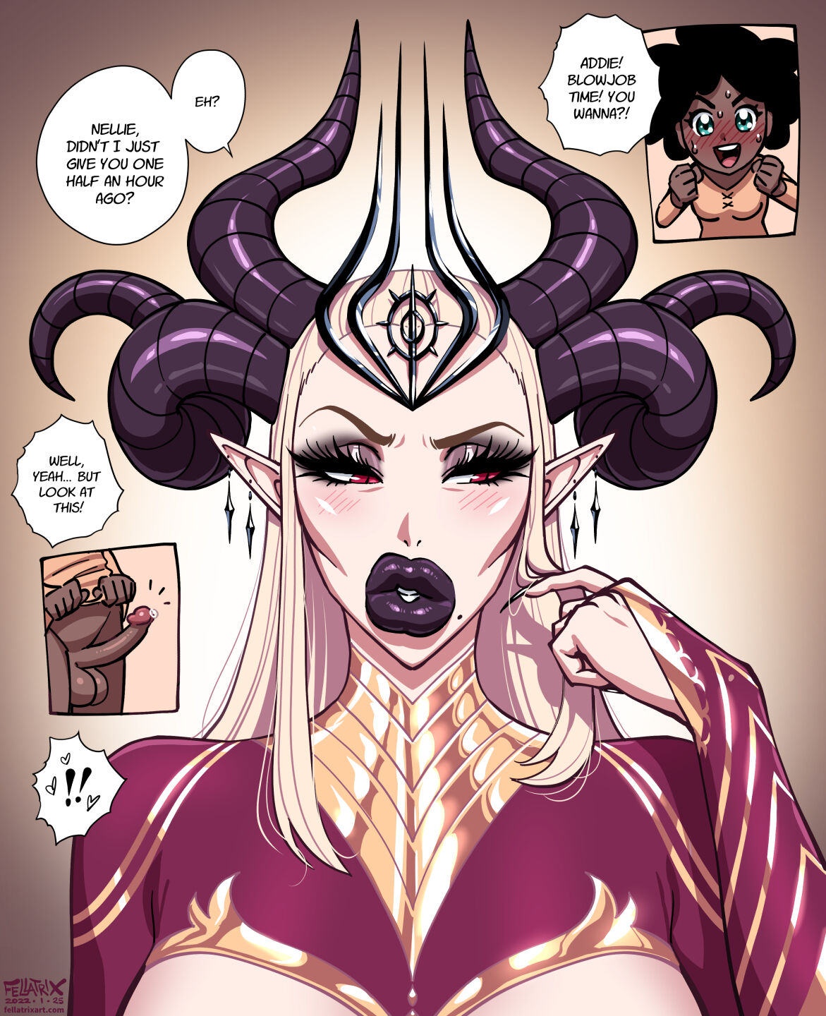 Nell &amp; Addie Blowjob page 1 full