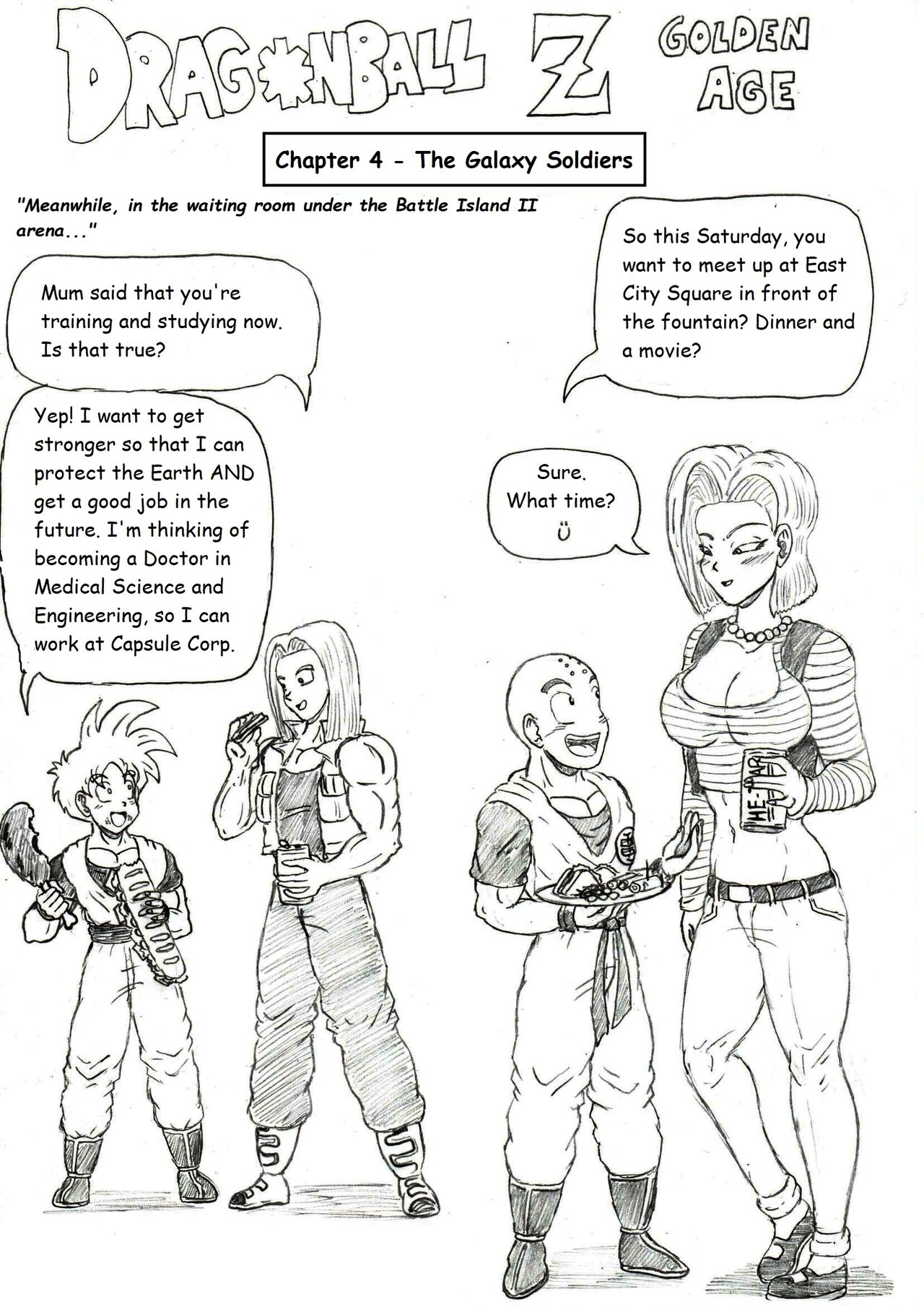Dragonball Z Golden Age - Chapter 4 - The Galaxy Soldiers page 1 full