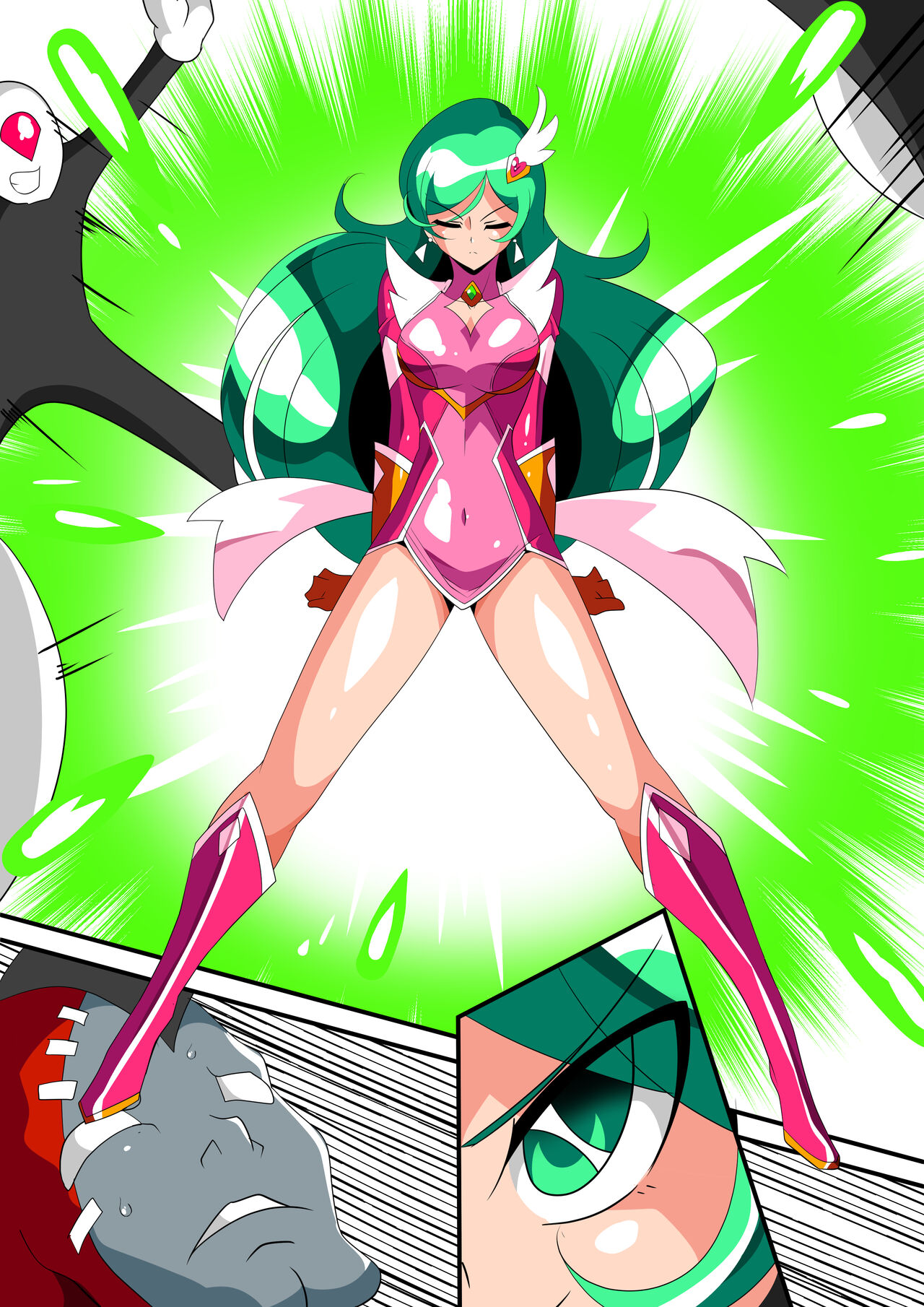 Psycho Lady Meteor VS Dr. Franken Part. A page 8 full