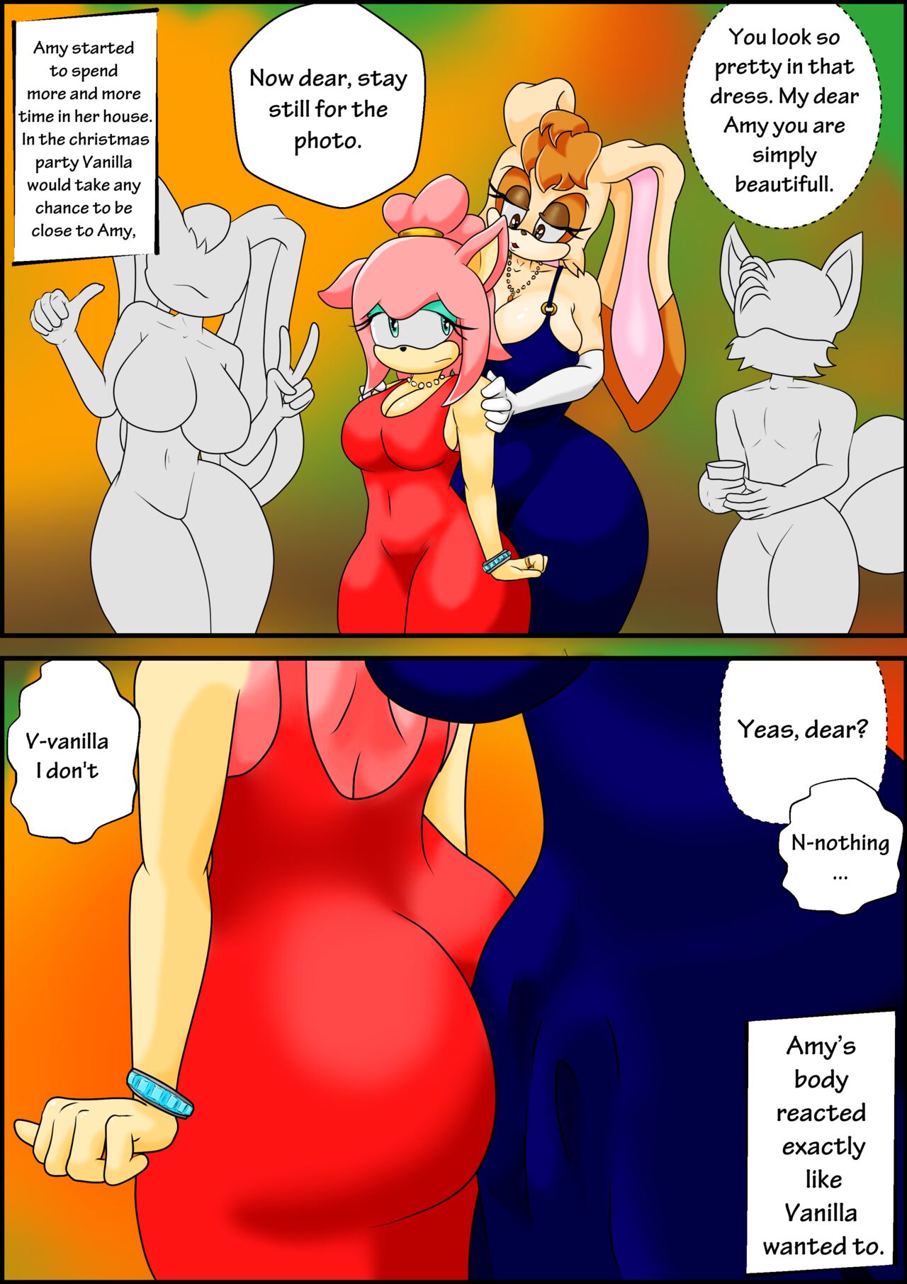 "Breaking Rose" - Futa on Female / Vanilla and Amy Rose page 7 full